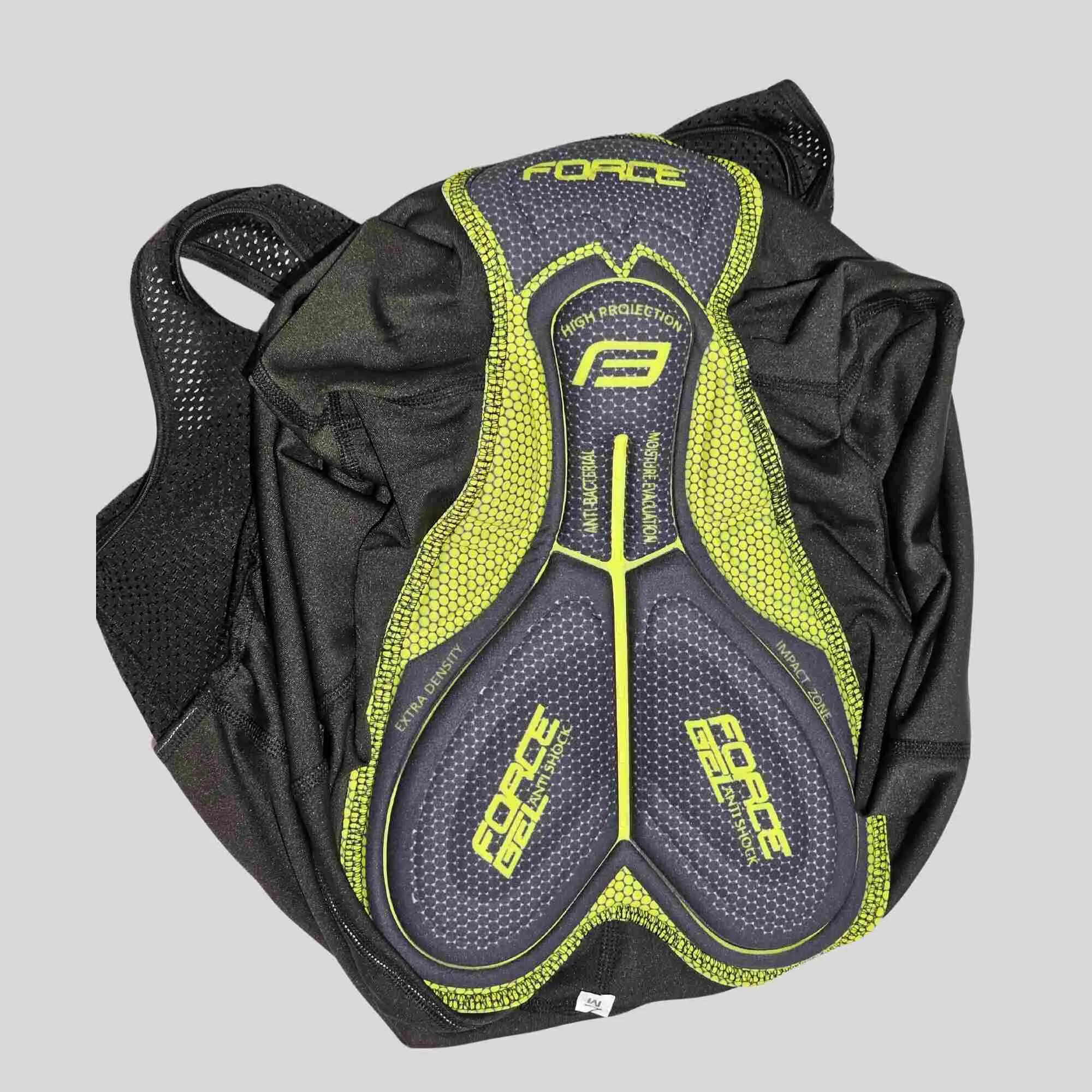 Aerodoc Ignite Electric Blue Cycling Bibshorts with Reflective Zipper, Power Band, and 2 Pockets