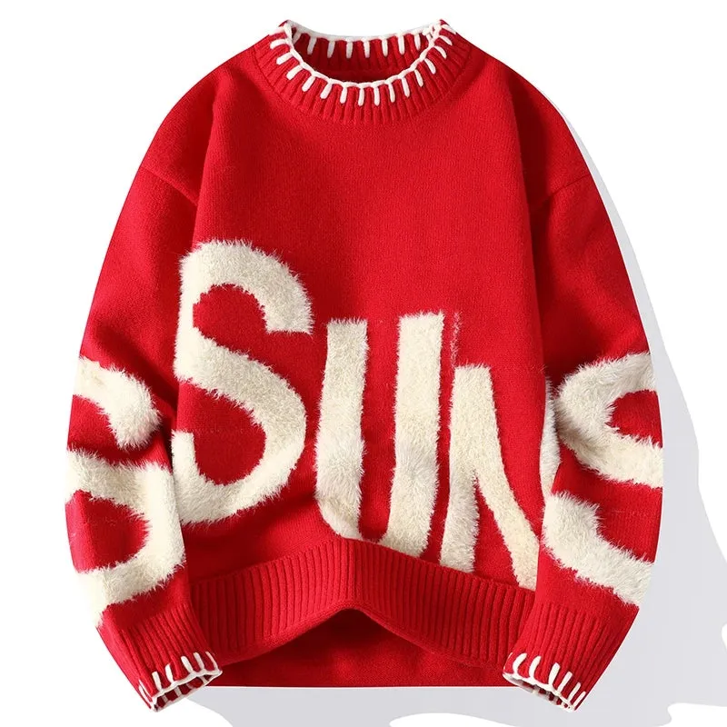Aidase 2024 New Fall Winter Fashion Wool Sweater Mens High End Luxury Knit Pullover Men Sweaters Korean Harajuku Thick Warm Jumper Male