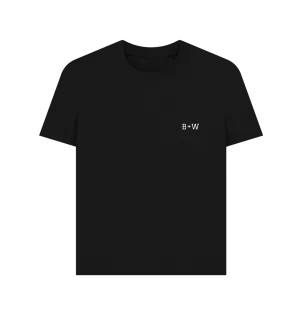 B W Simple Tee (White Lettering)