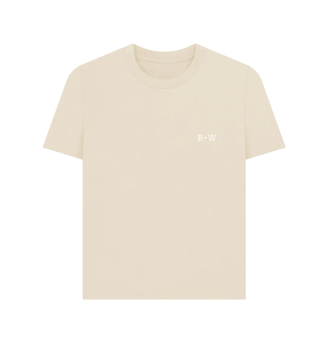 B W Simple Tee (White Lettering)