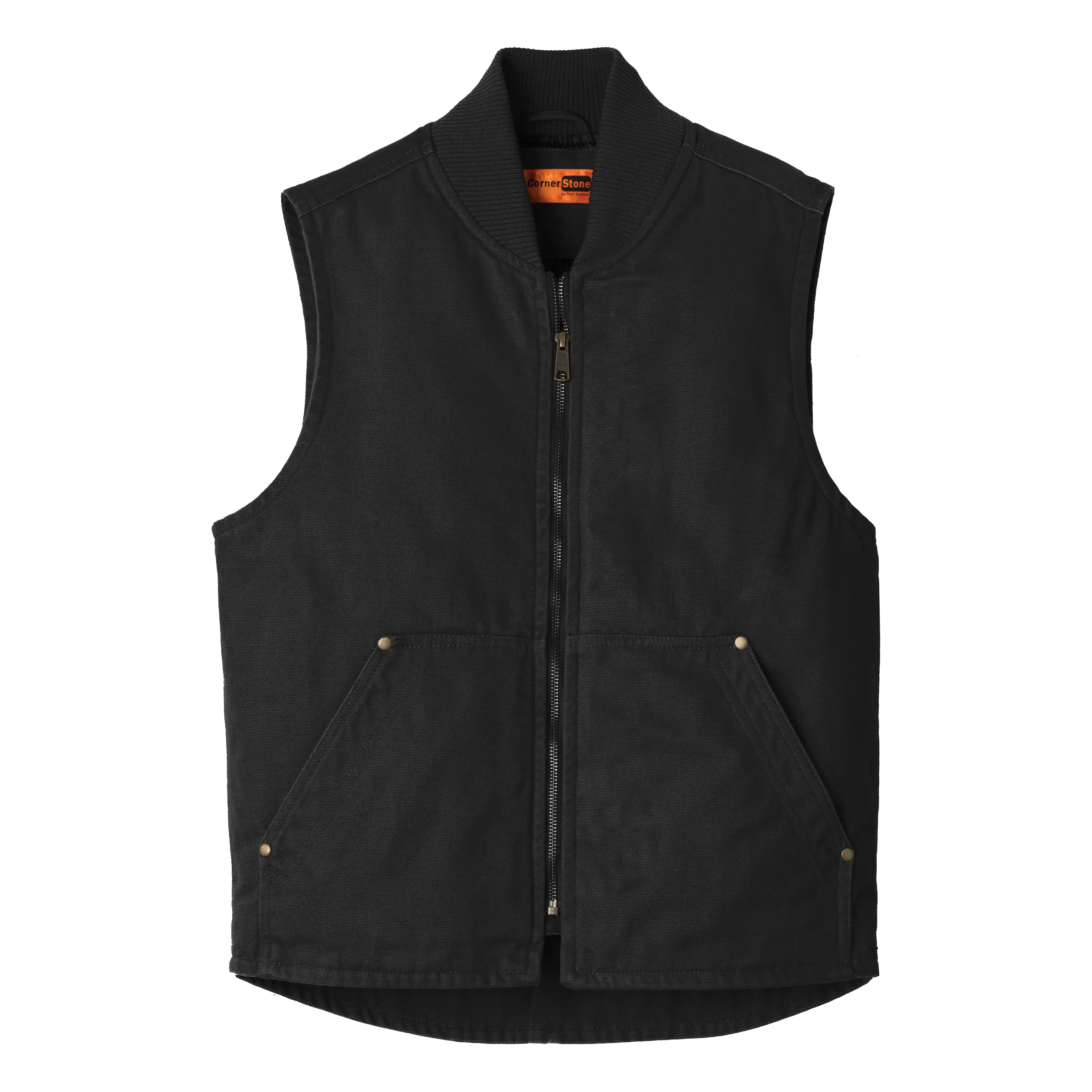 B1829 Mens Washed Duck Cloth Vest
