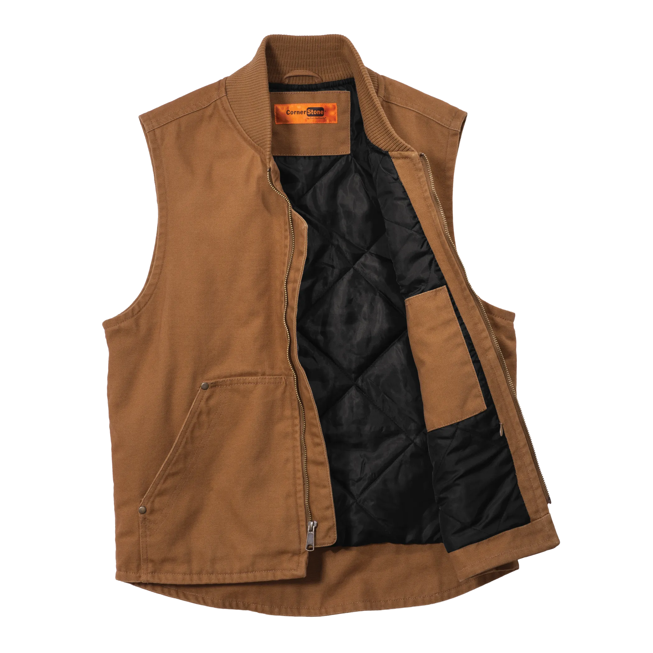 B1829 Mens Washed Duck Cloth Vest