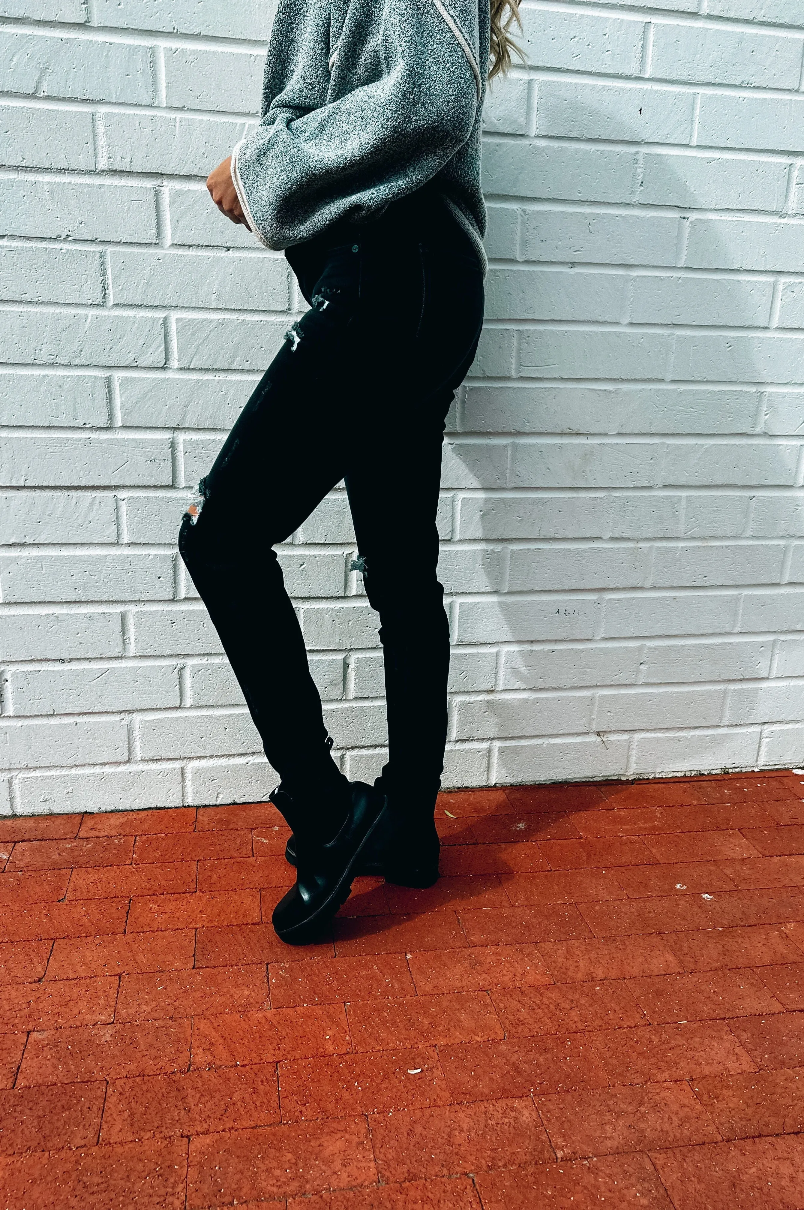 Bentley Distressed Denim Jeans Dark