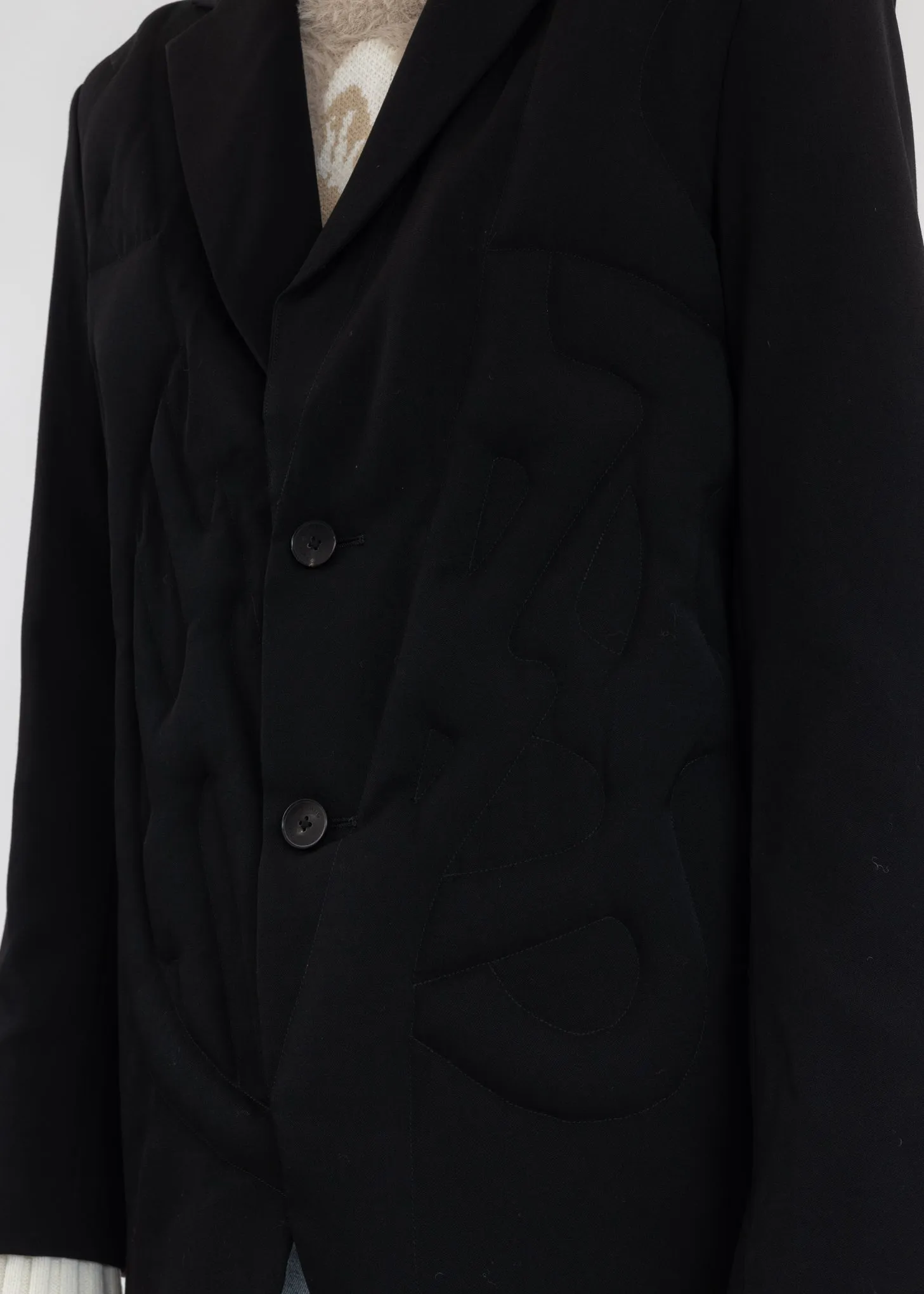 Black 3D STRUCTURE BLAZER