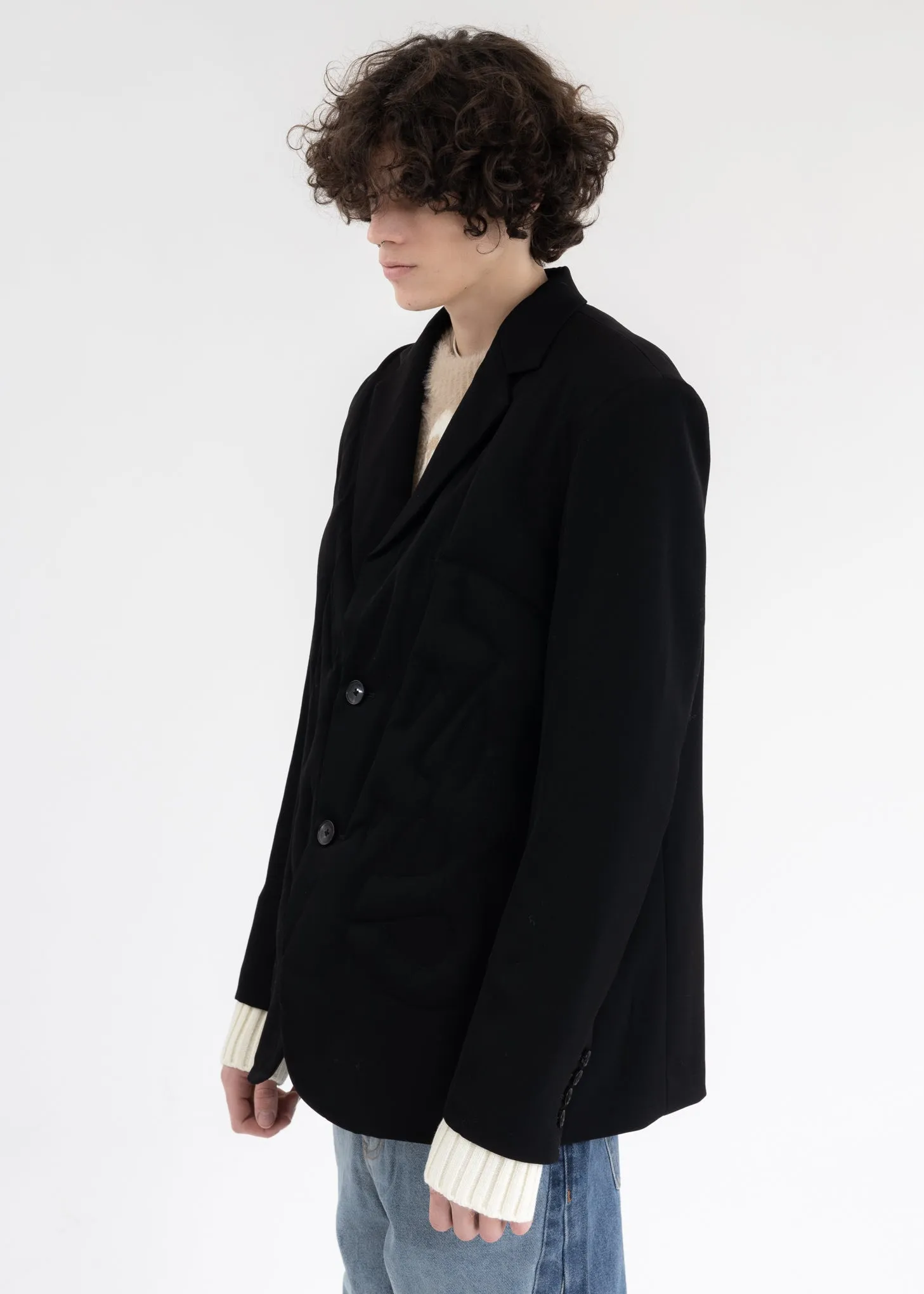 Black 3D STRUCTURE BLAZER