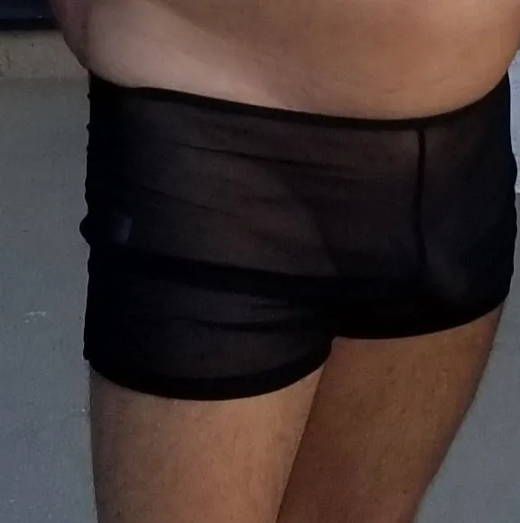Black Ultra Sheer Swim Men's Shorts