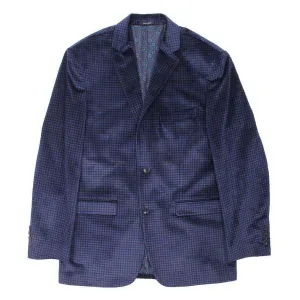 Blue Holiday Check Blazer by Country Club Prep
