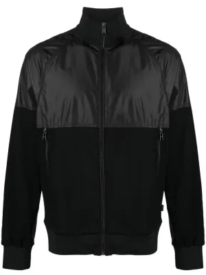 BOSS Relaxed-fit Full Zip Sweatshirt Black