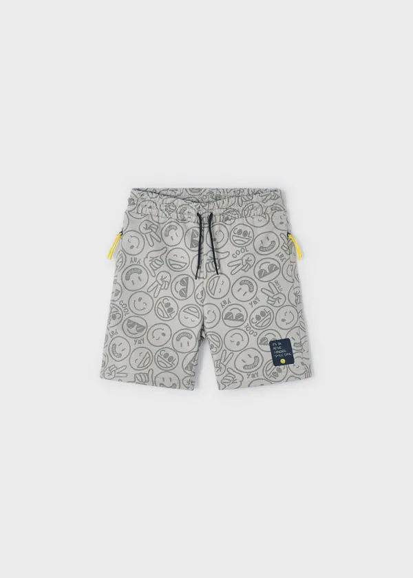 boys jersey smiley shorts