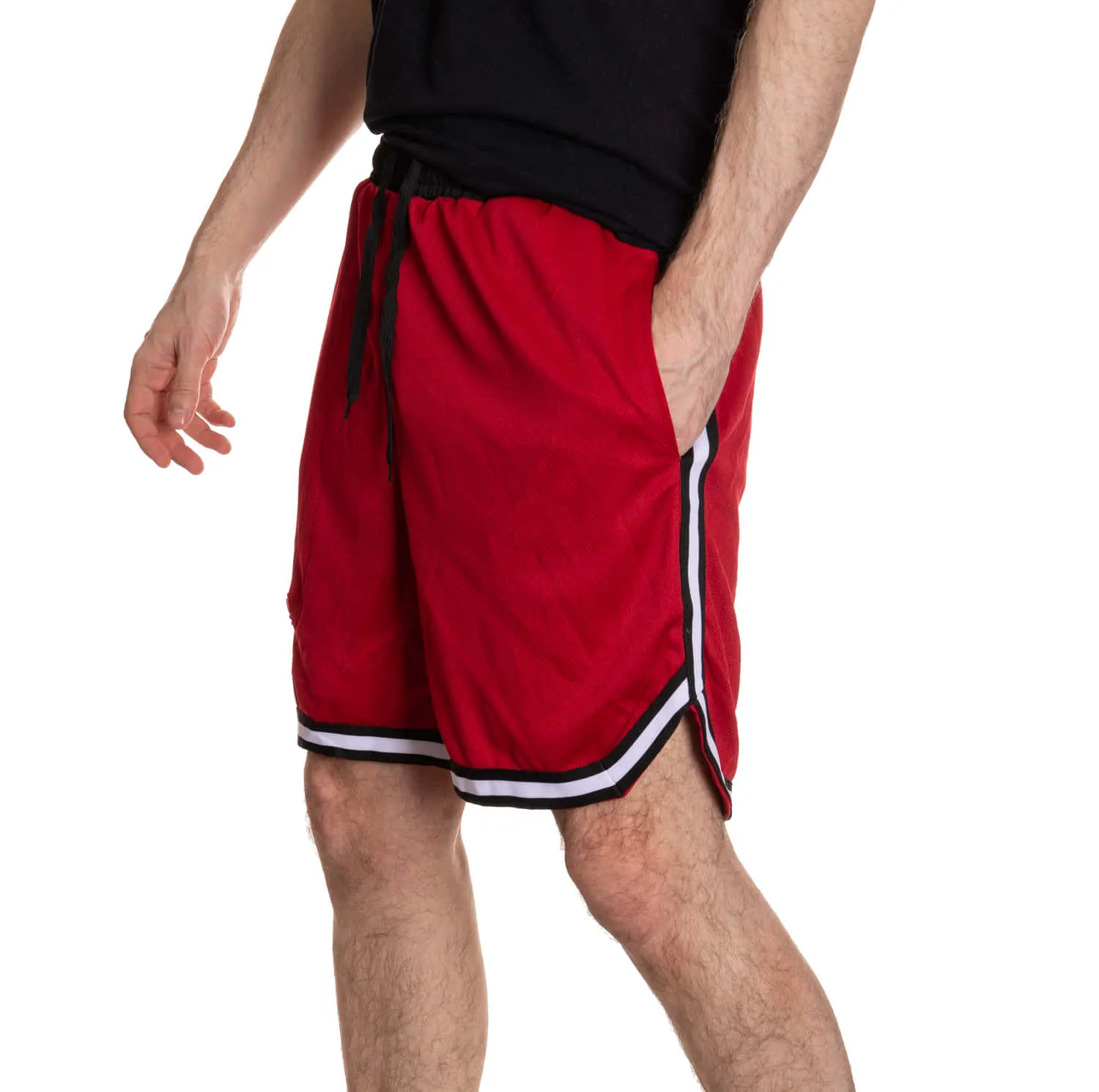 Calgary Flames Men's 2 Tone Air Mesh Shorts Lined with Pockets