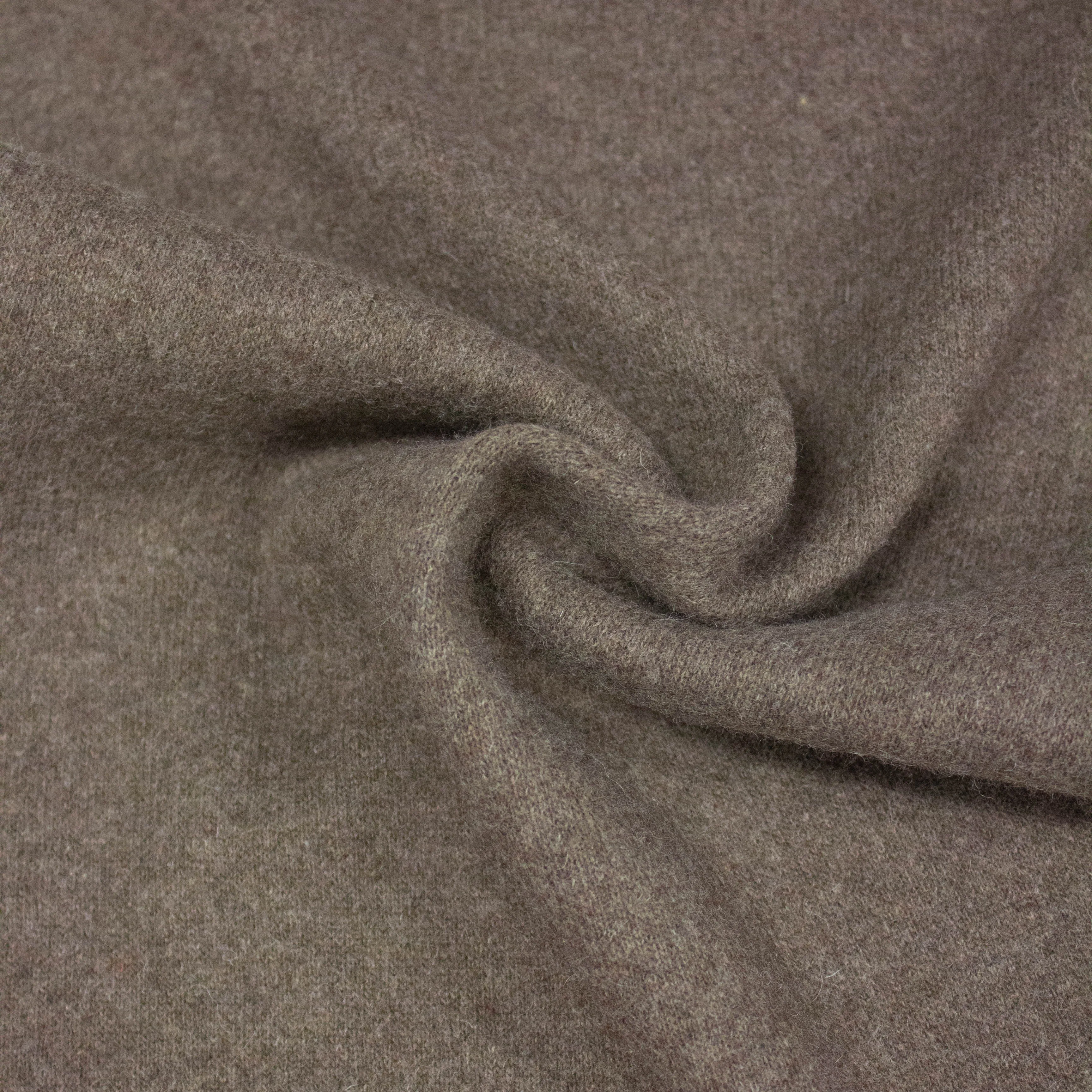 Carey Taupe Brown Wool Knit - COUPON 40CM