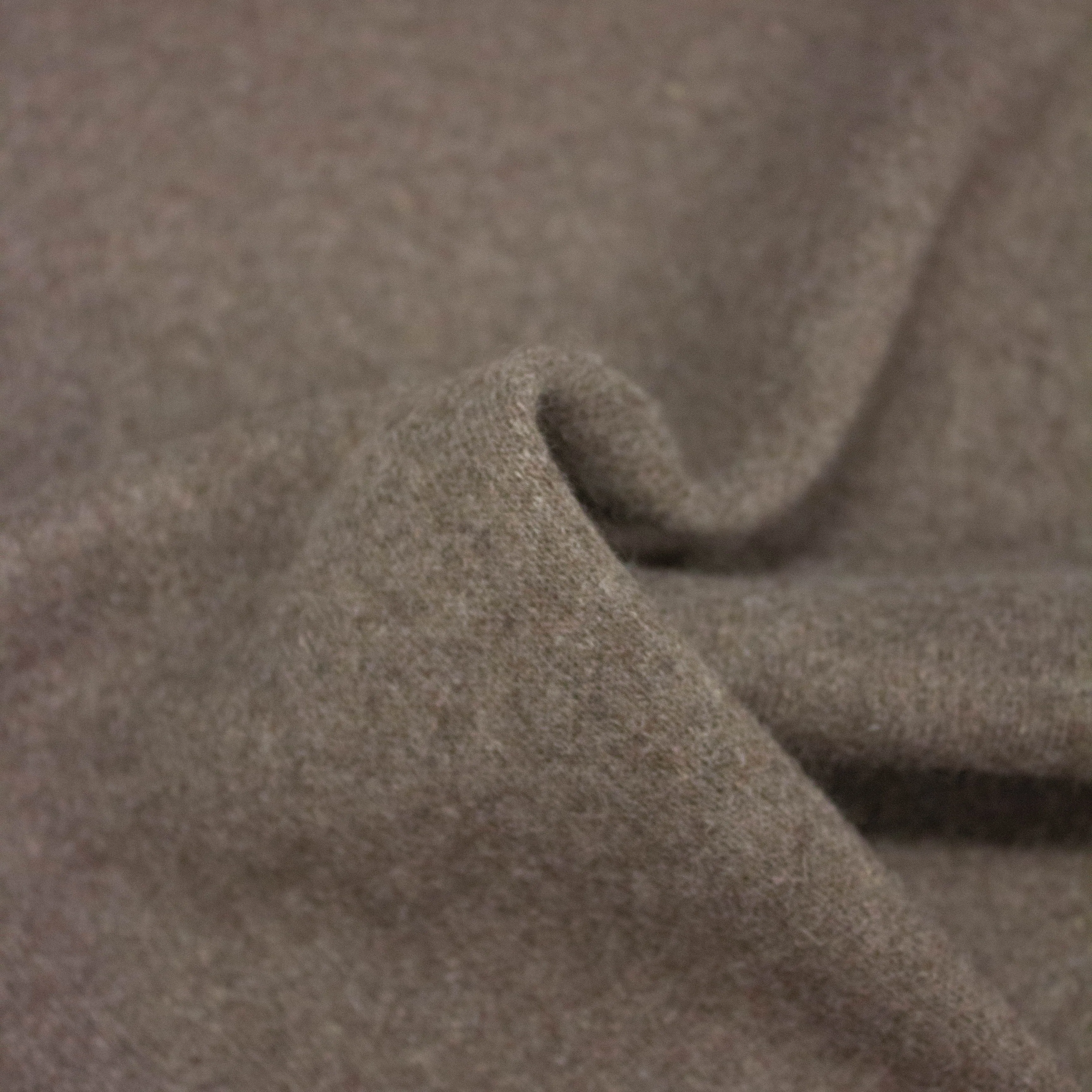 Carey Taupe Brown Wool Knit - COUPON 40CM