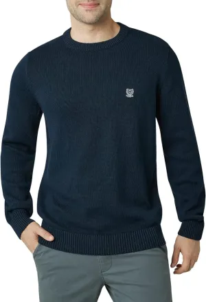 Chaps Men's Big and Tall Sweater - Heavyweight Classic Fit Knitted Cotton Crewneck Pullover Sweater for Men (Sizes: L-4X), Size 3X-Large Tall, Newport Navy