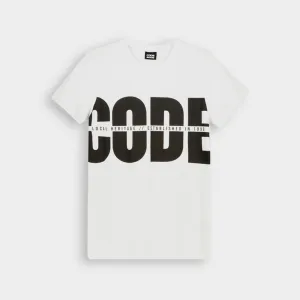 Code Mens Egret Tee White/Black _ 180580 _ White