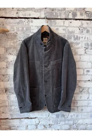 Cord Trap Blazer - Charcoal