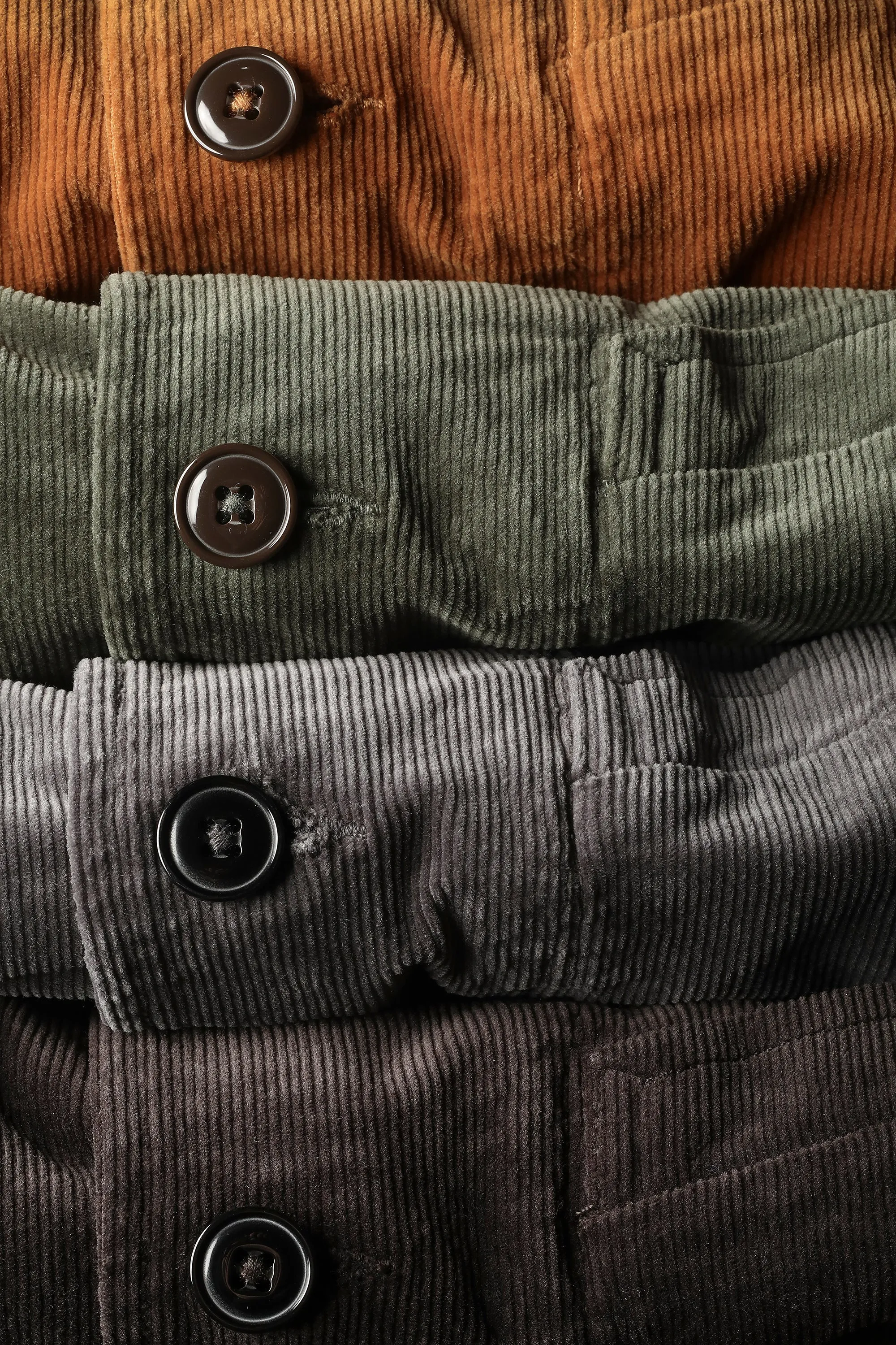 Cord Trap Blazer - Charcoal