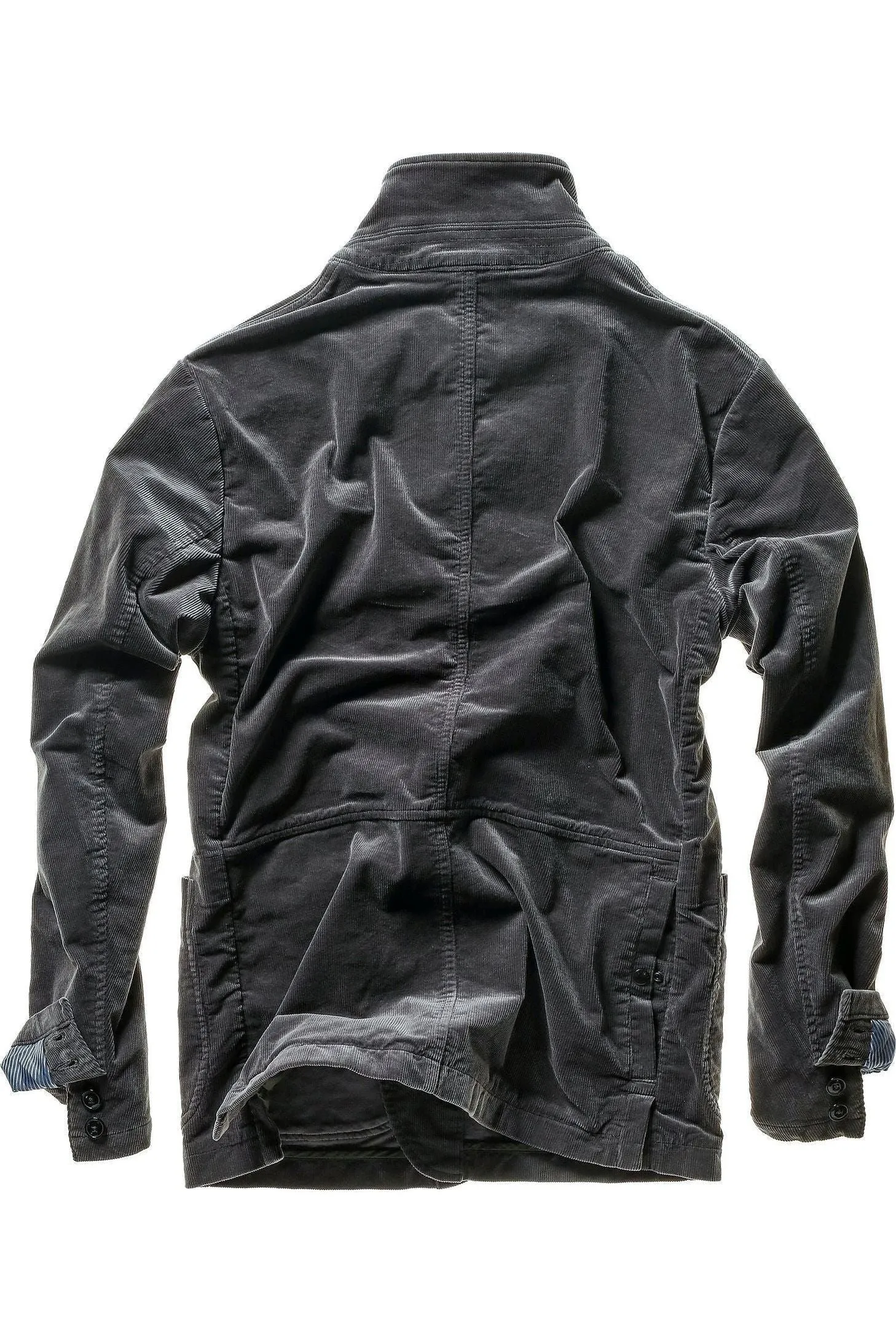 Cord Trap Blazer - Charcoal