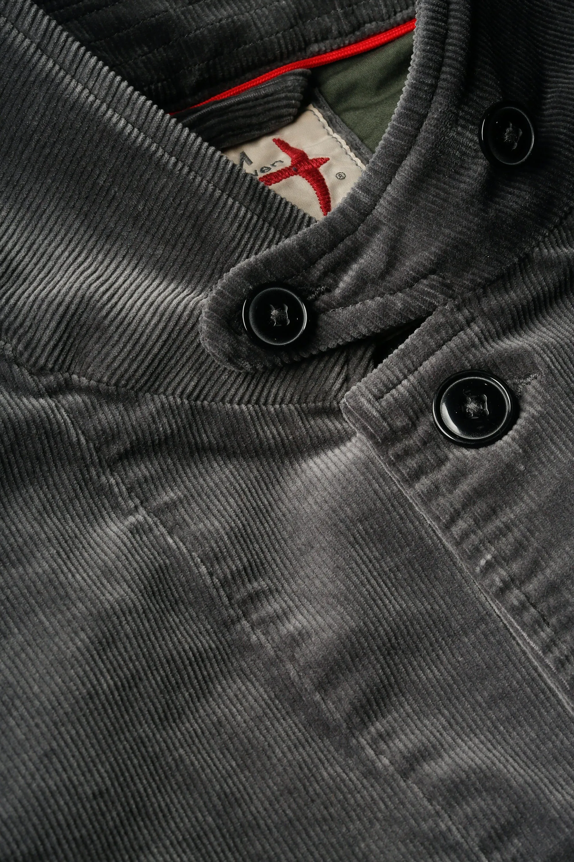 Cord Trap Blazer - Charcoal