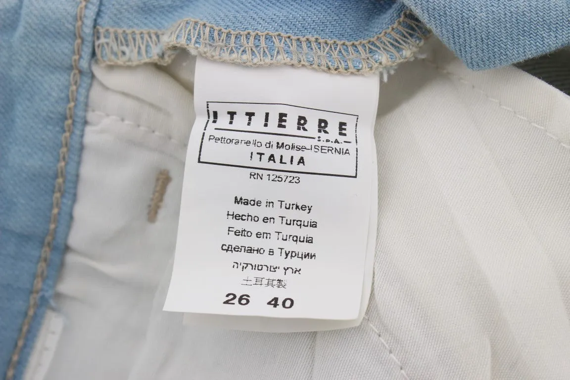 Costume National Chic Super Slim Blue Jeans