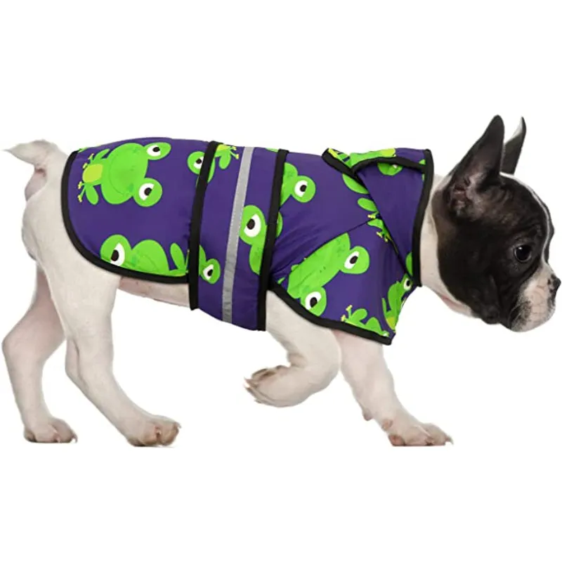 Dog Raincoat Hooded Slicker Poncho For Dogs and Puppies