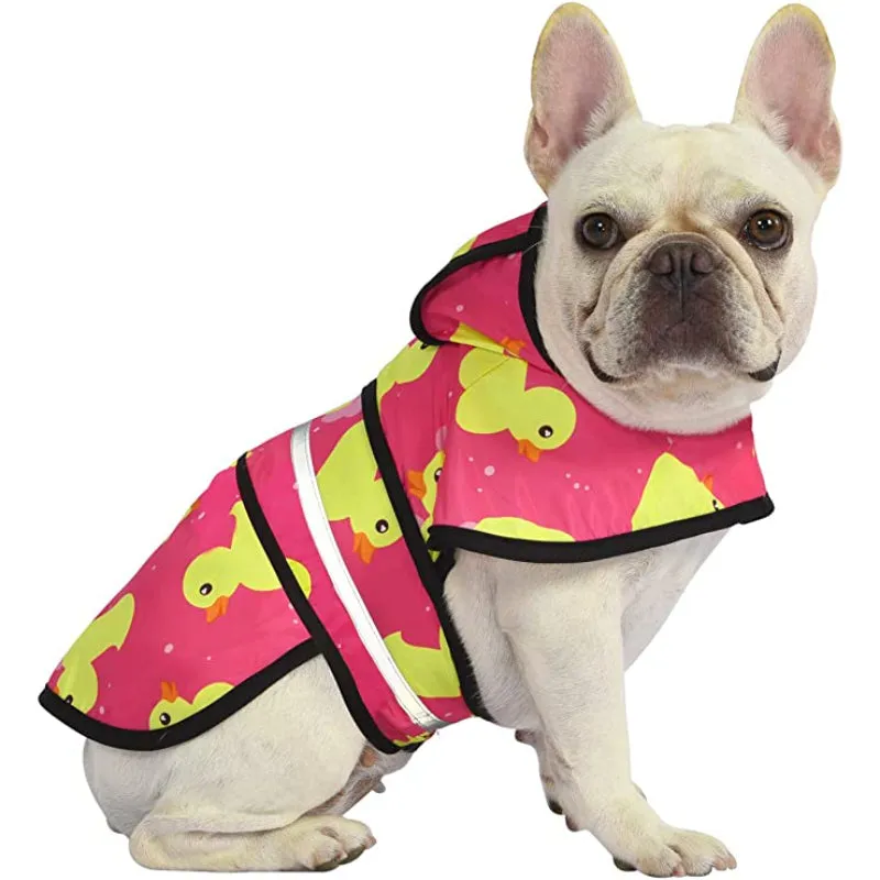 Dog Raincoat Hooded Slicker Poncho For Dogs and Puppies