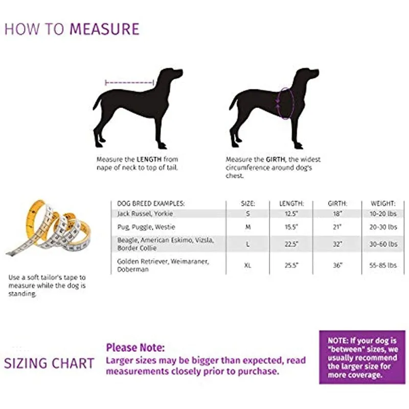 Dog Raincoat Hooded Slicker Poncho For Dogs and Puppies