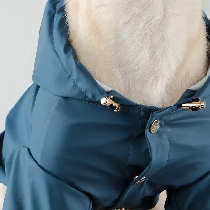 Dog Raincoats Wind Waterproof with adjustable neck and bottom