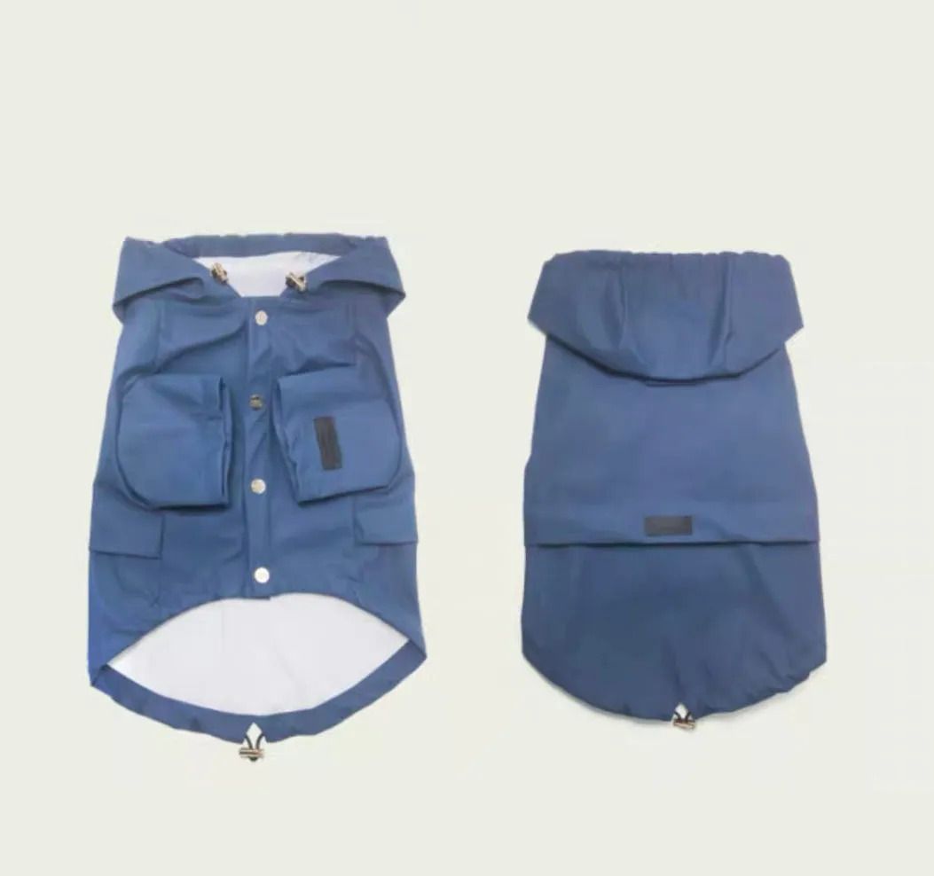 Dog Raincoats Wind Waterproof with adjustable neck and bottom