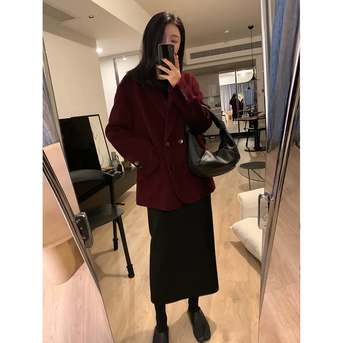Double-Breasted Wool Blazer