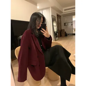 Double-Breasted Wool Blazer