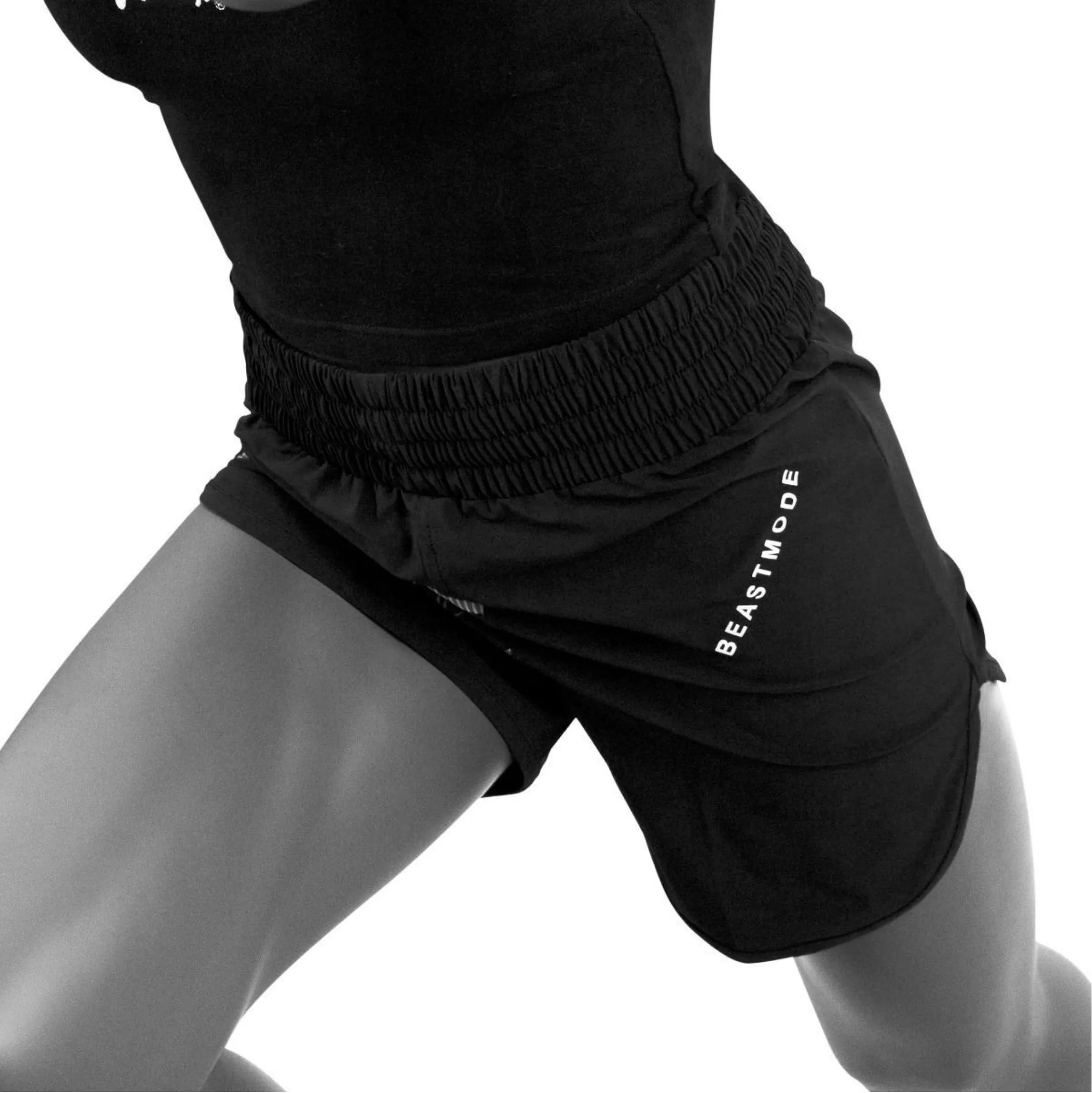Fairtex Black Training MMA Shorts-AB11-High elasticity-Very comfortable when wearing and moving