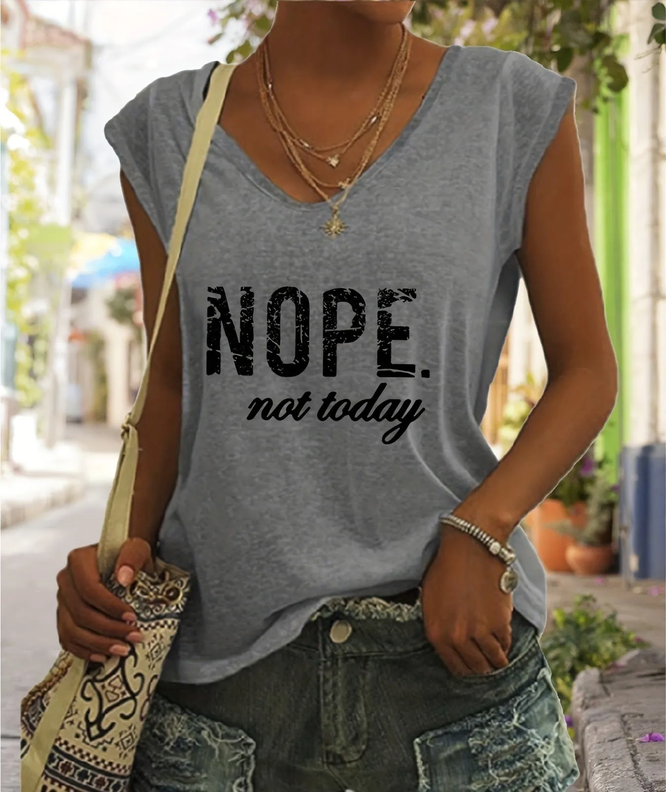 Fashion Printed Gentle Micro-Elastic T-Shirt