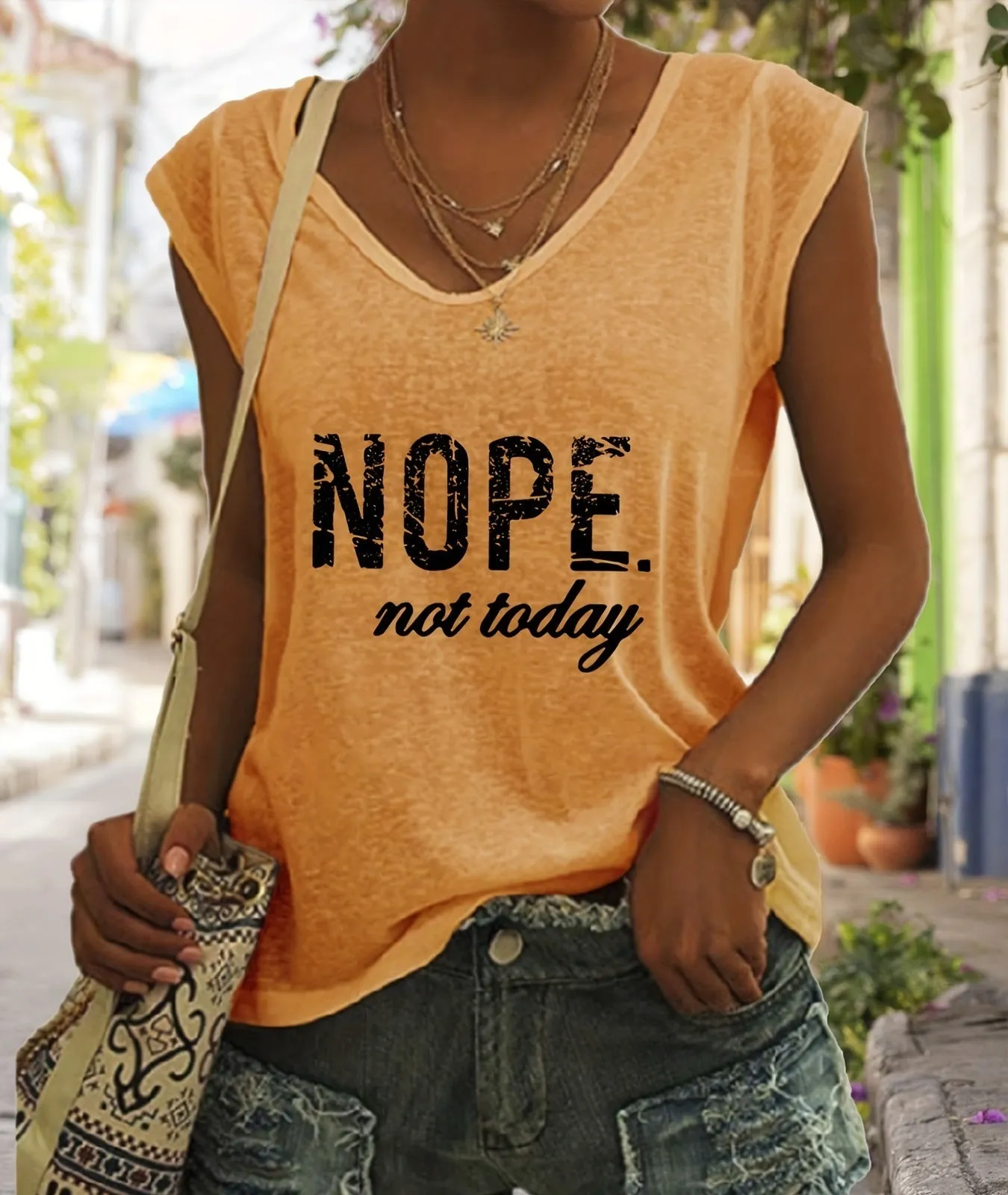 Fashion Printed Gentle Micro-Elastic T-Shirt