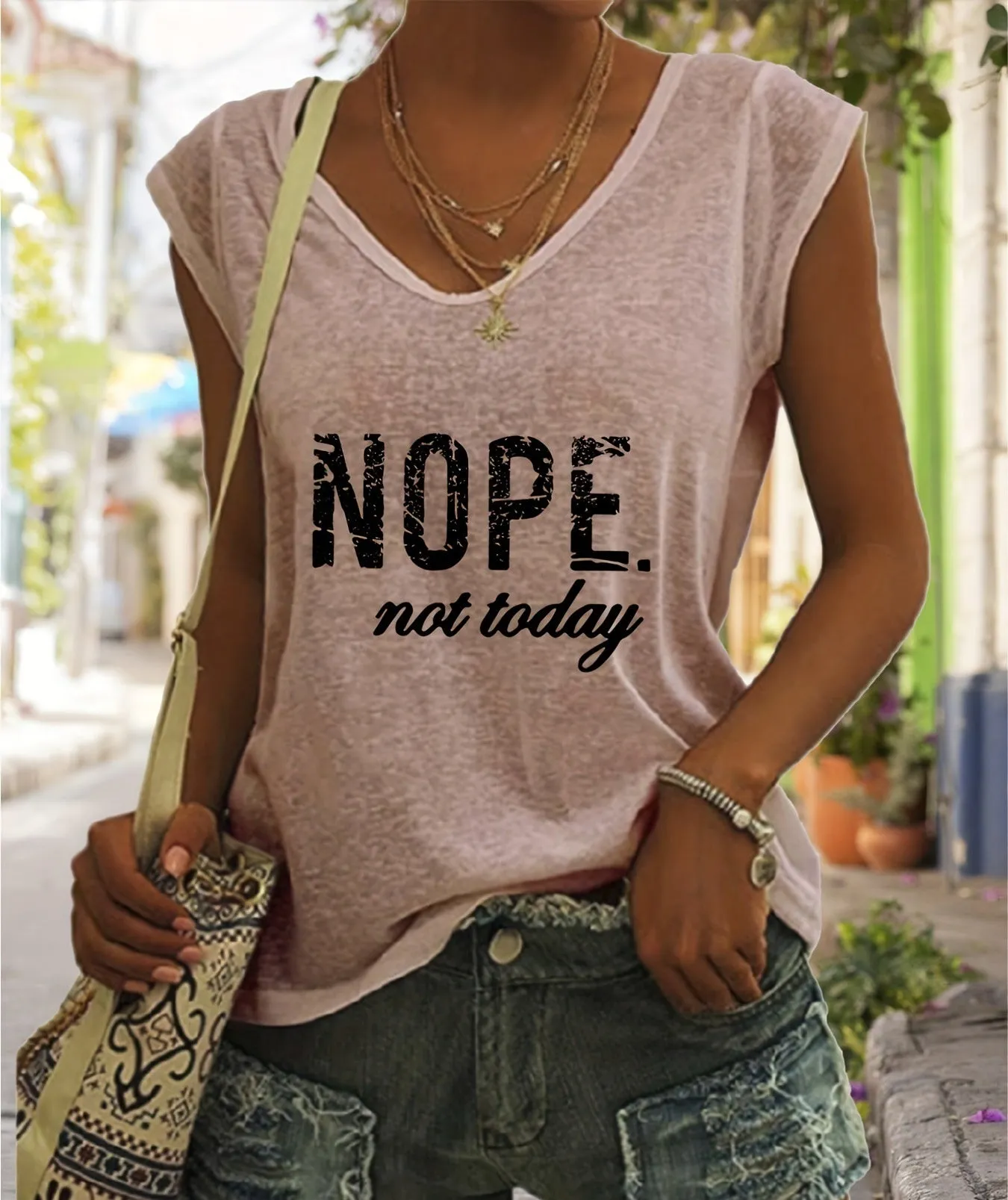 Fashion Printed Gentle Micro-Elastic T-Shirt