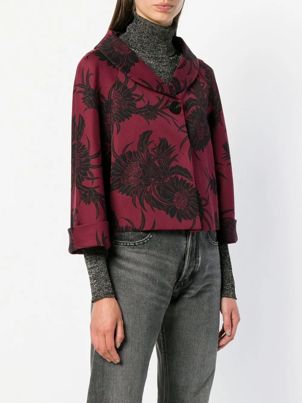 Floral Cropped Jacket