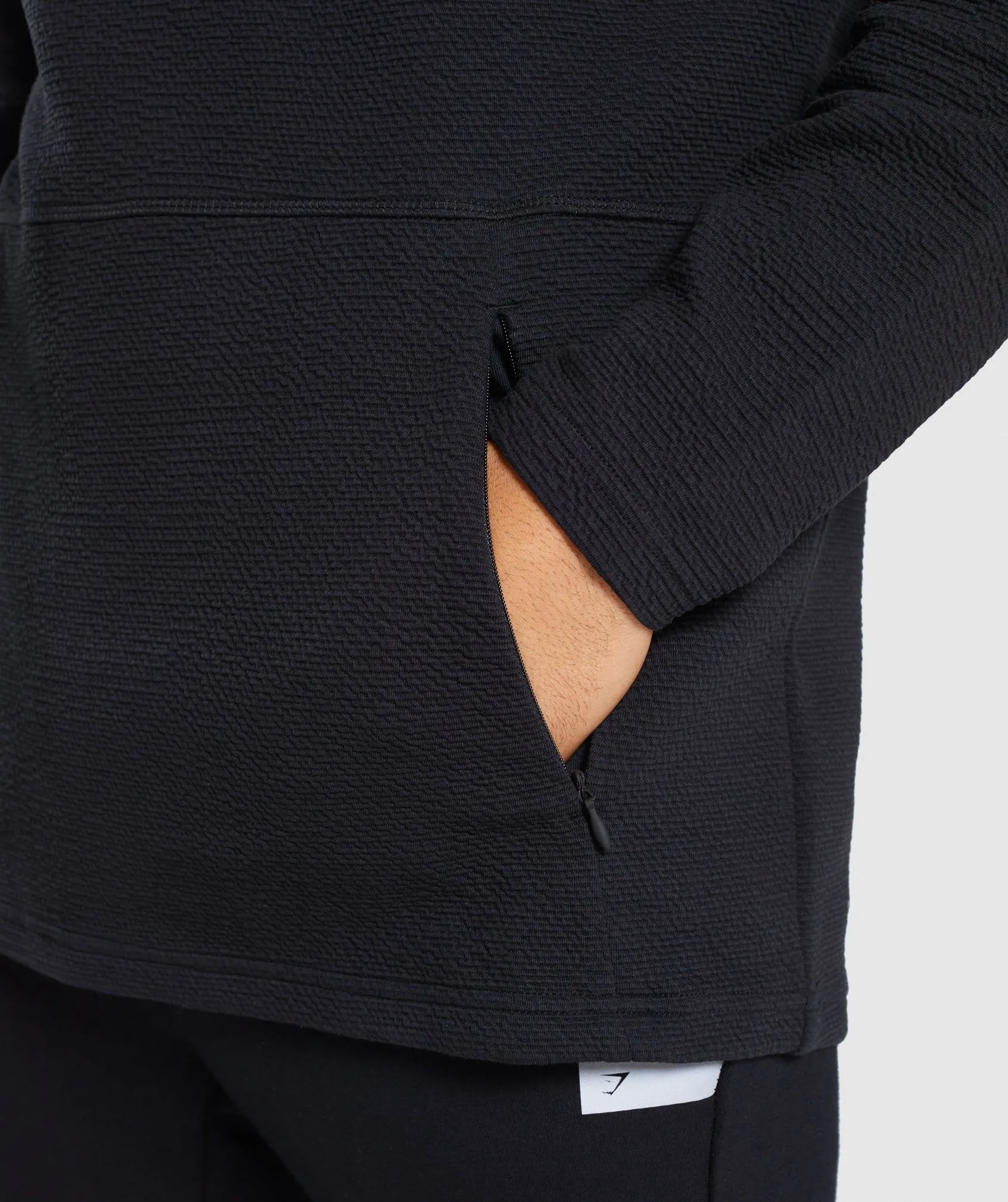 Gymshark Textured Pullover - Black