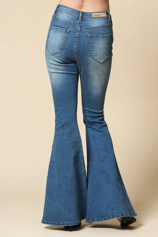 Gypsy Rose Stretchy Bell Bottom Jeans