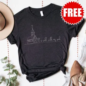 It Is Well With My Soul Tee - Heather Black