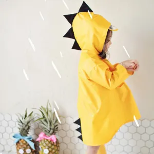 Kids Raincoat Dinosaur Boys Girls Waterproof Rainwear