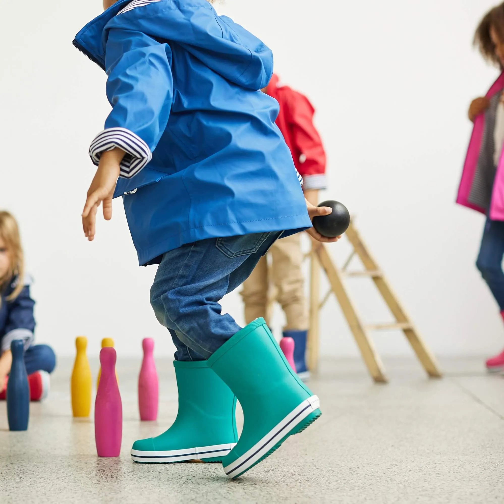 Kids' Rubber Gumboot - Sea Green
