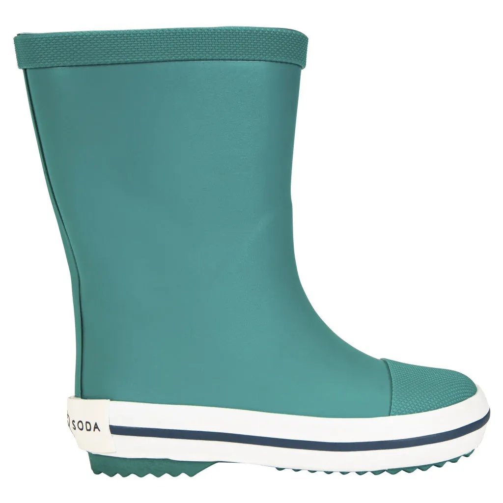 Kids' Rubber Gumboot - Sea Green