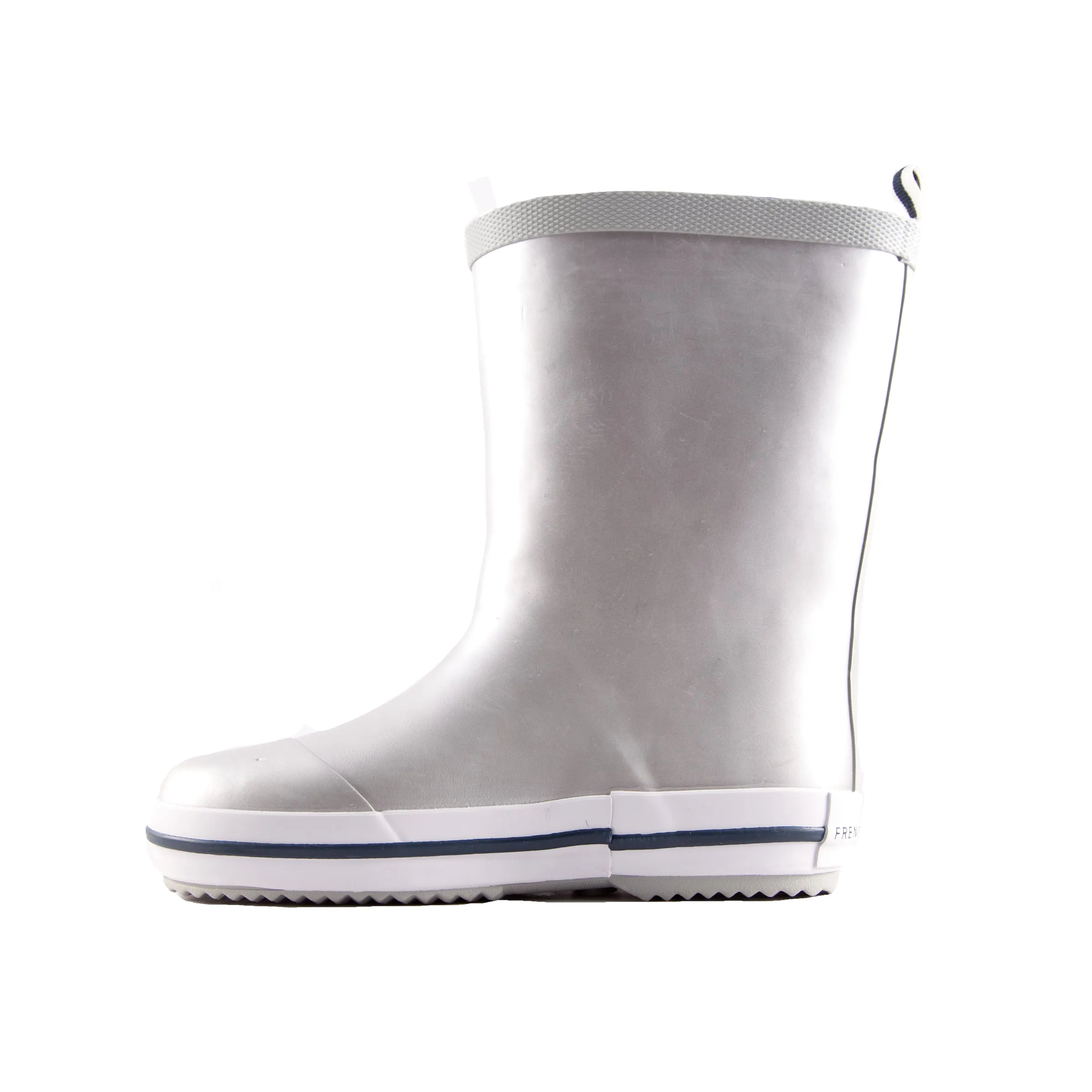 Kid's Rubber Gumboot Silver