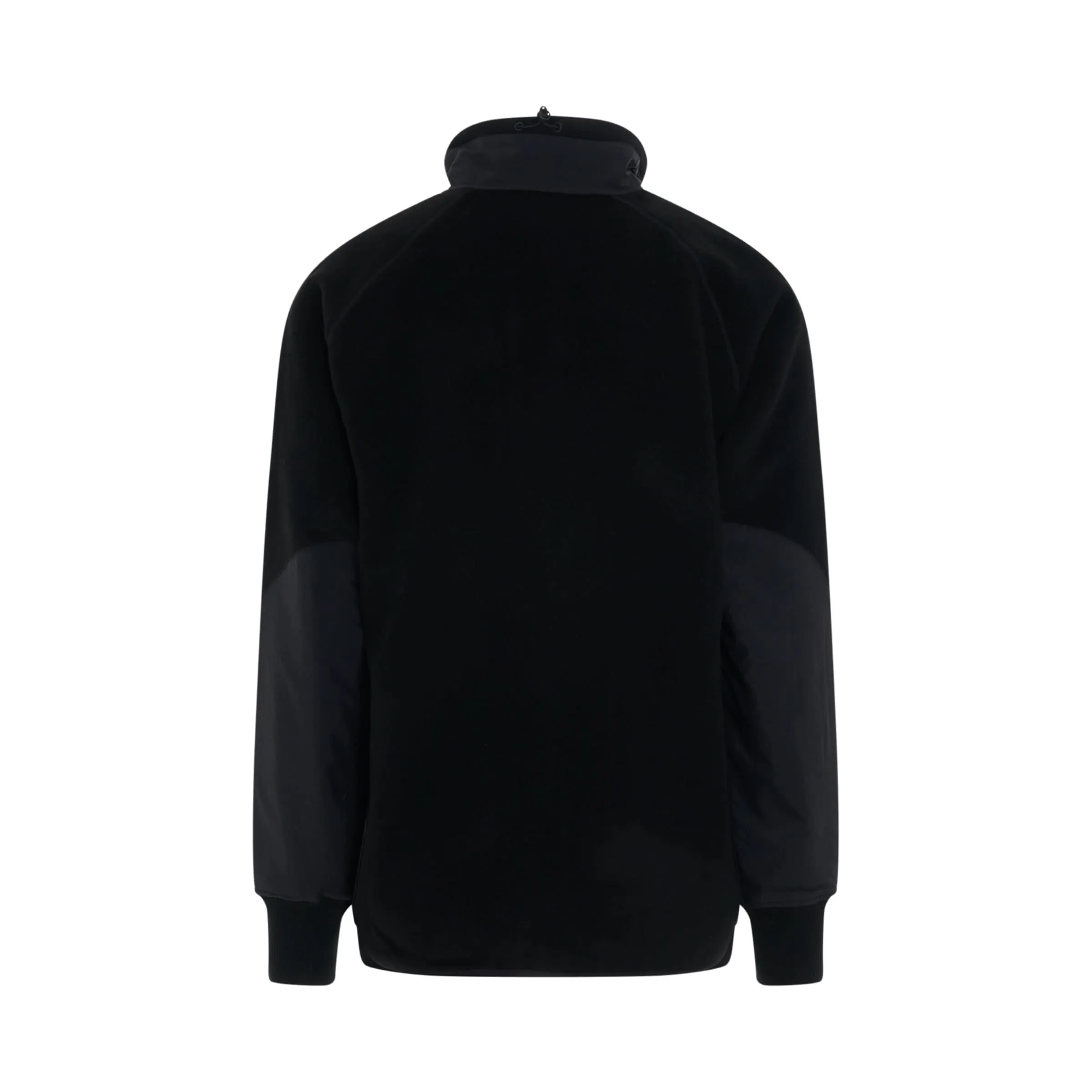 Leopard Fleece Jacket in Black