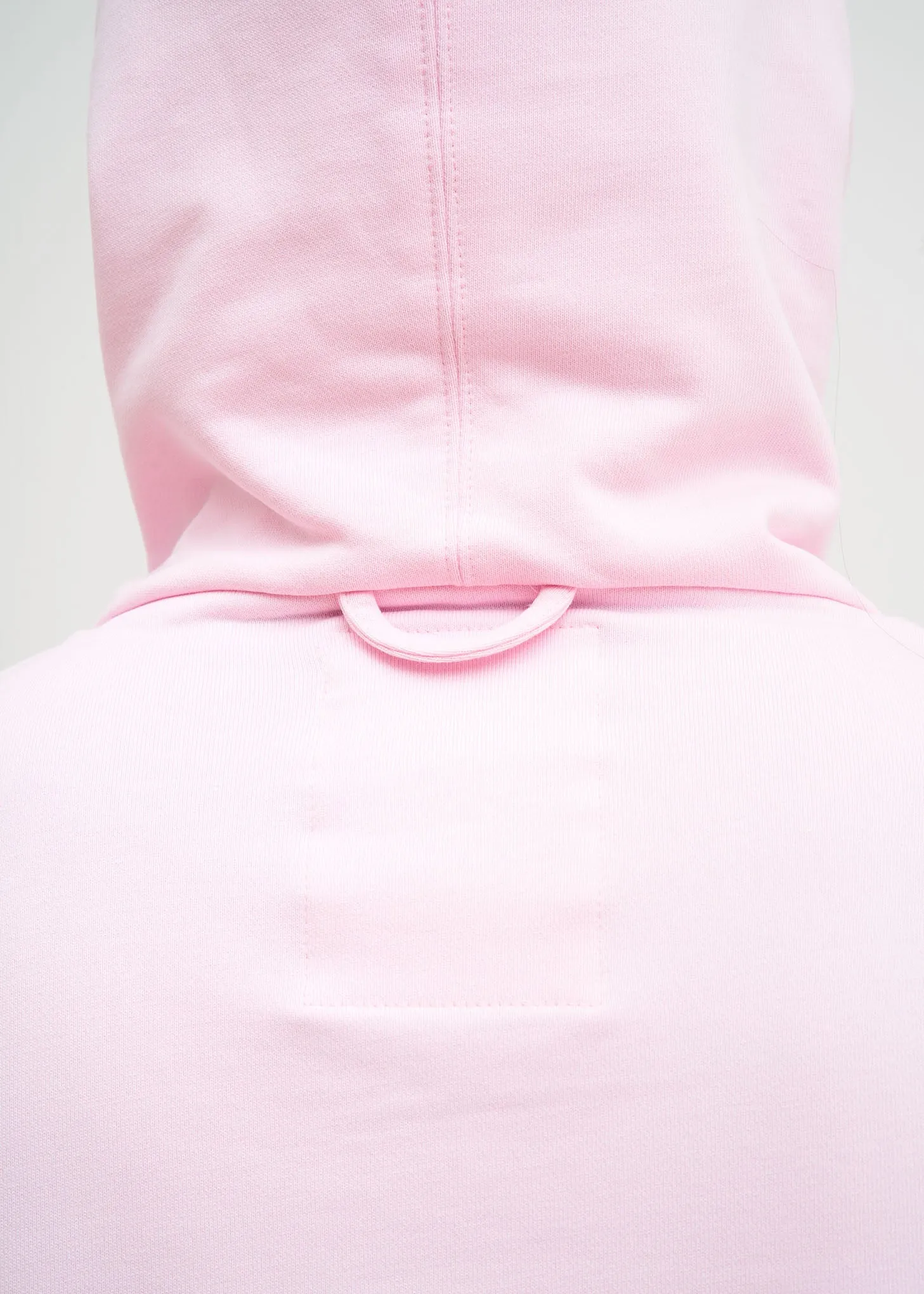 Light Pink Flat Hem Hoodie