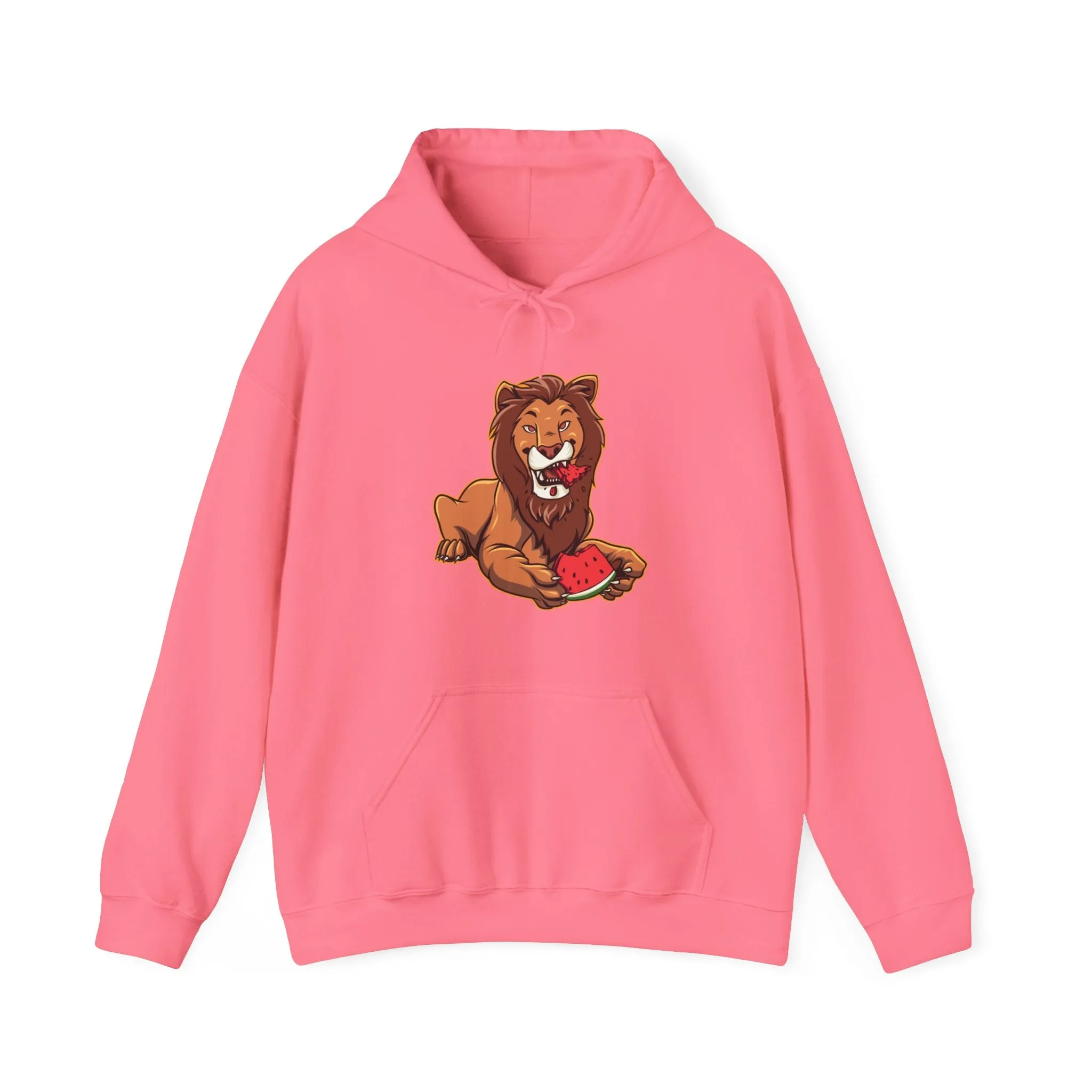Lion Eating Watermelon Hoodie