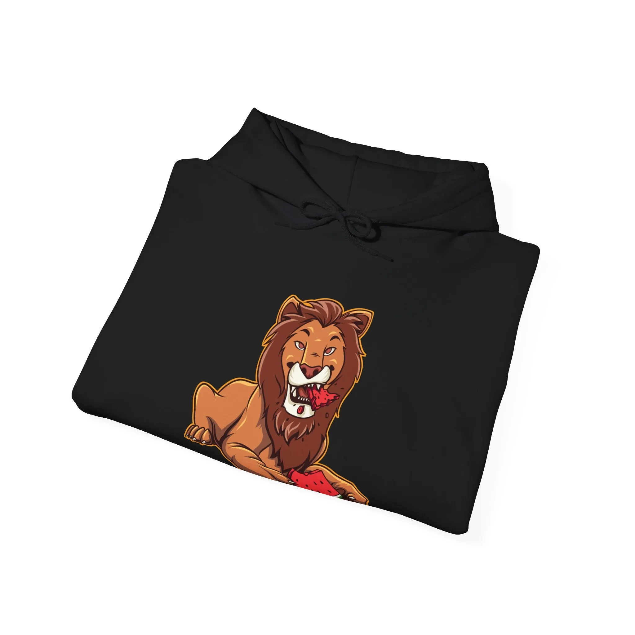 Lion Eating Watermelon Hoodie