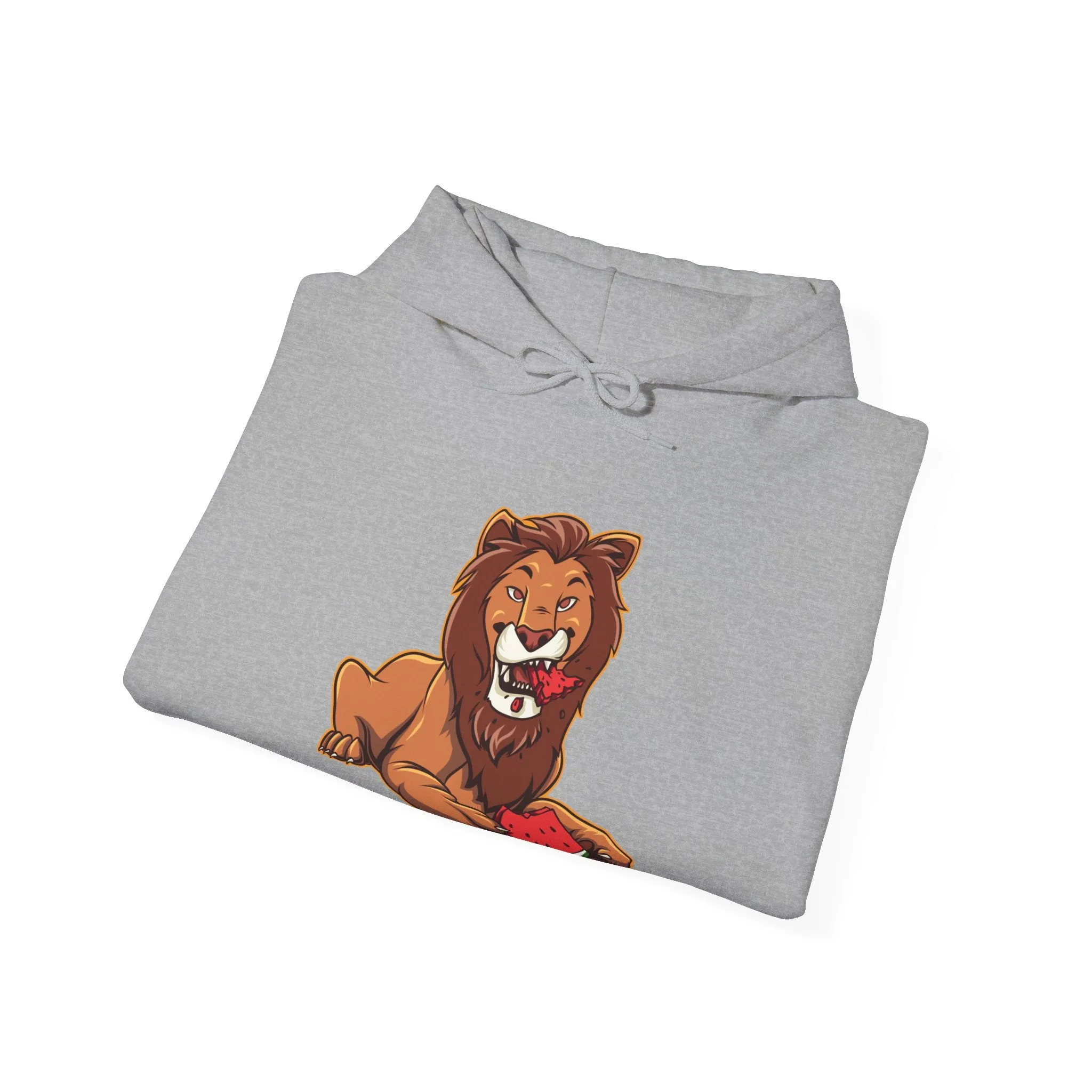 Lion Eating Watermelon Hoodie
