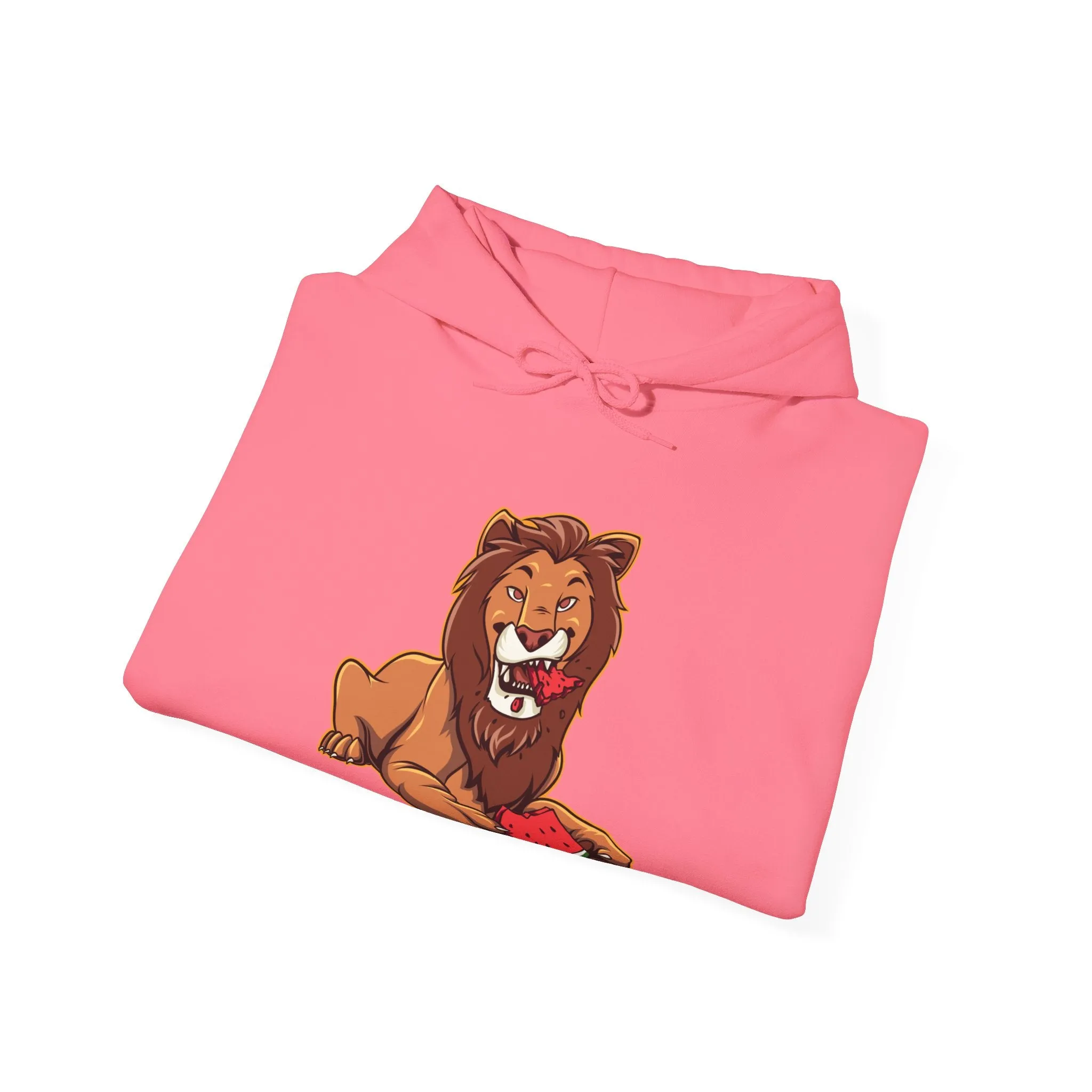 Lion Eating Watermelon Hoodie