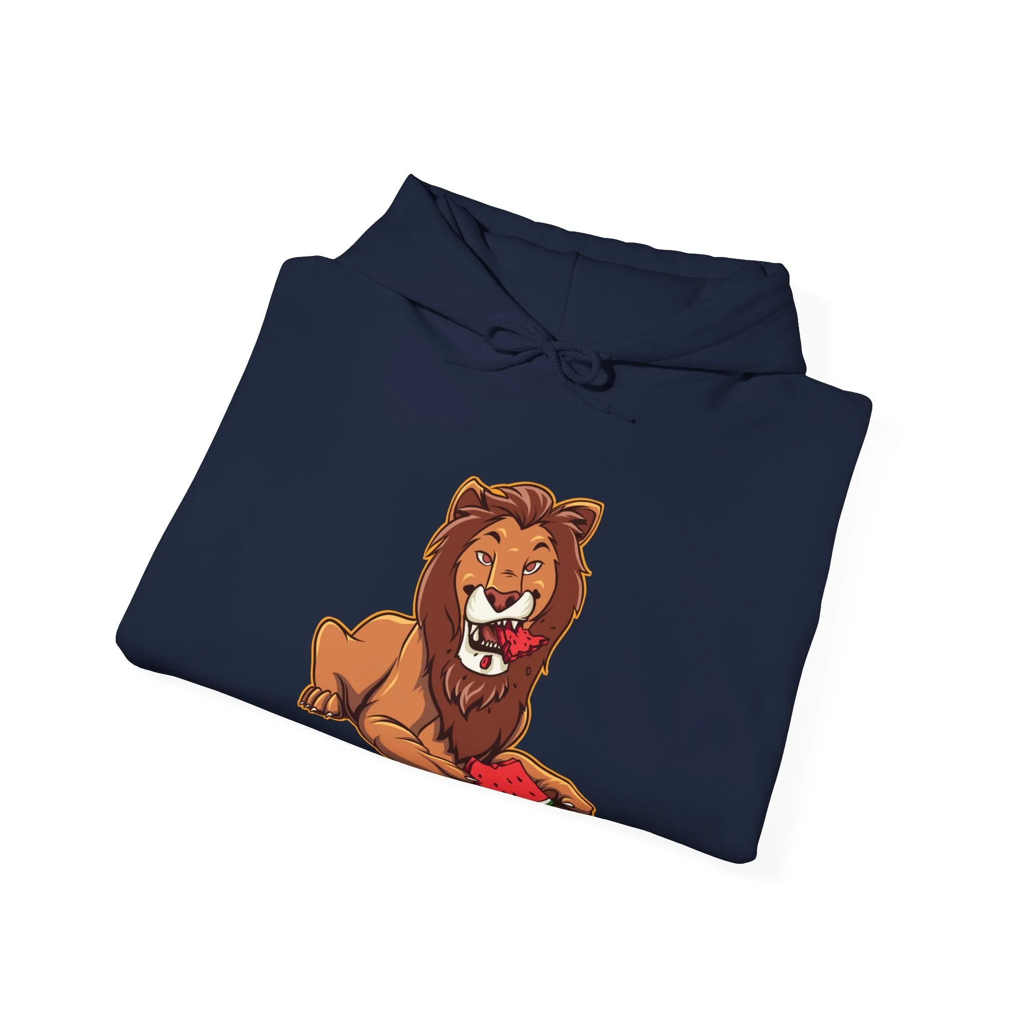 Lion Eating Watermelon Hoodie