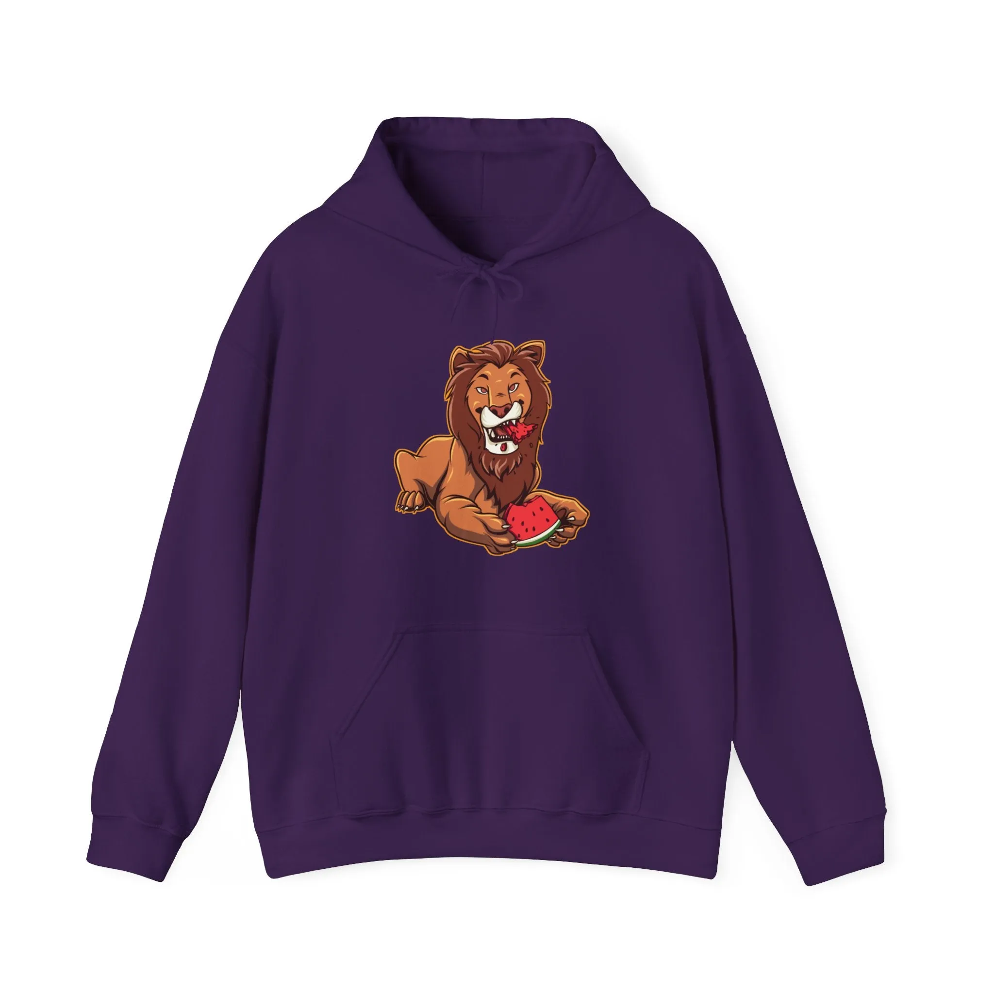 Lion Eating Watermelon Hoodie